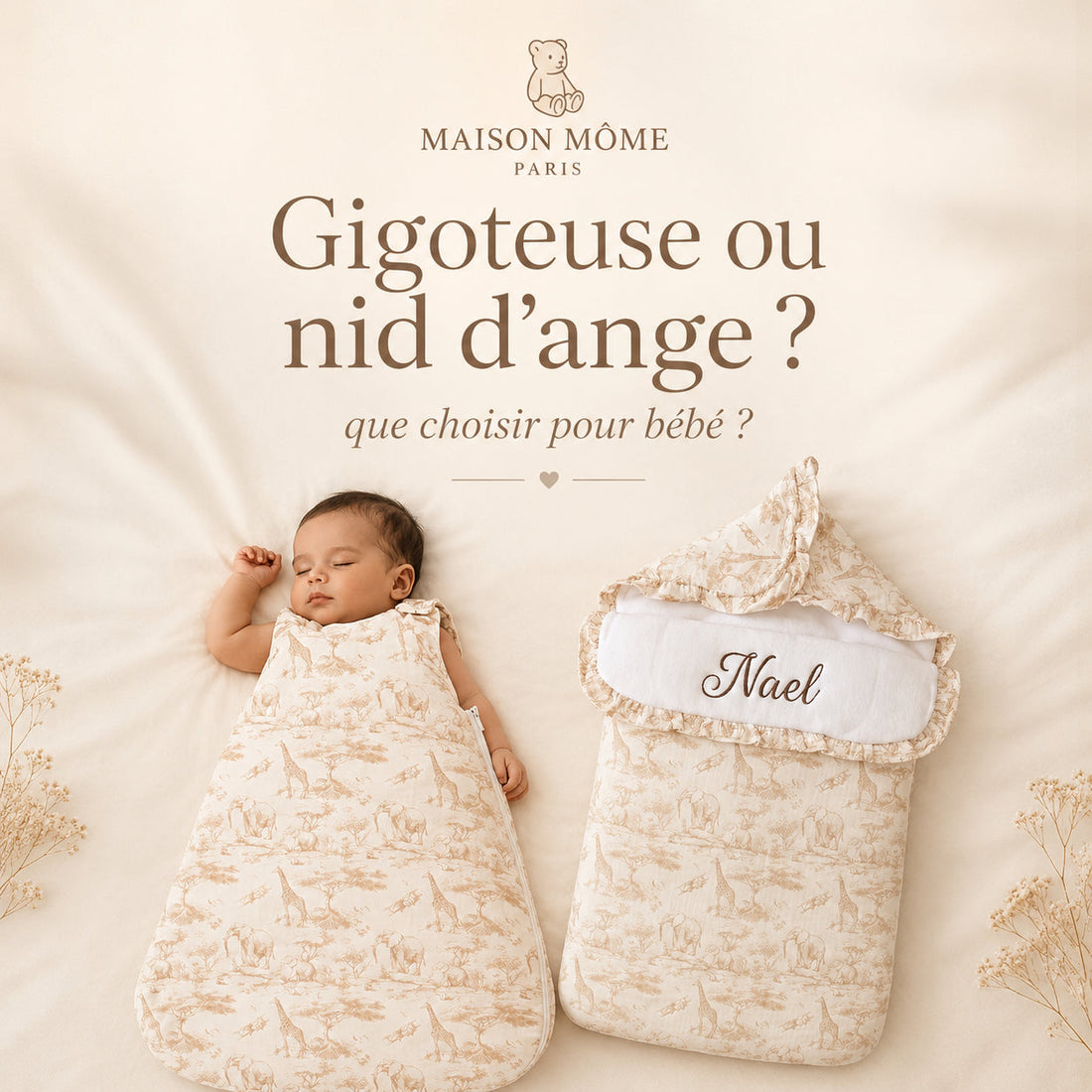 Gigoteuse ou nid d’ange : que choisir pour bébé ?