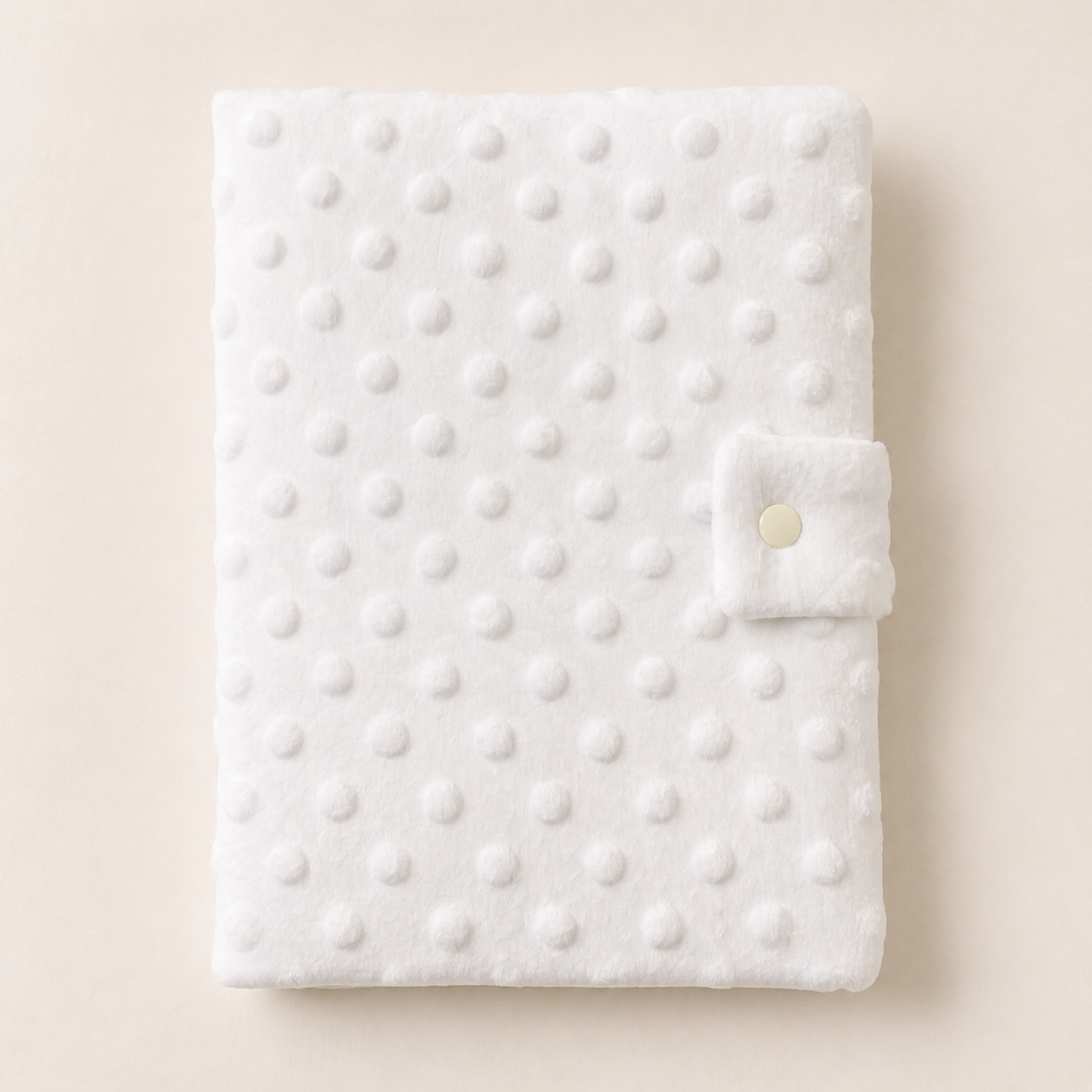 Protège carnet de santé Minky Blanc