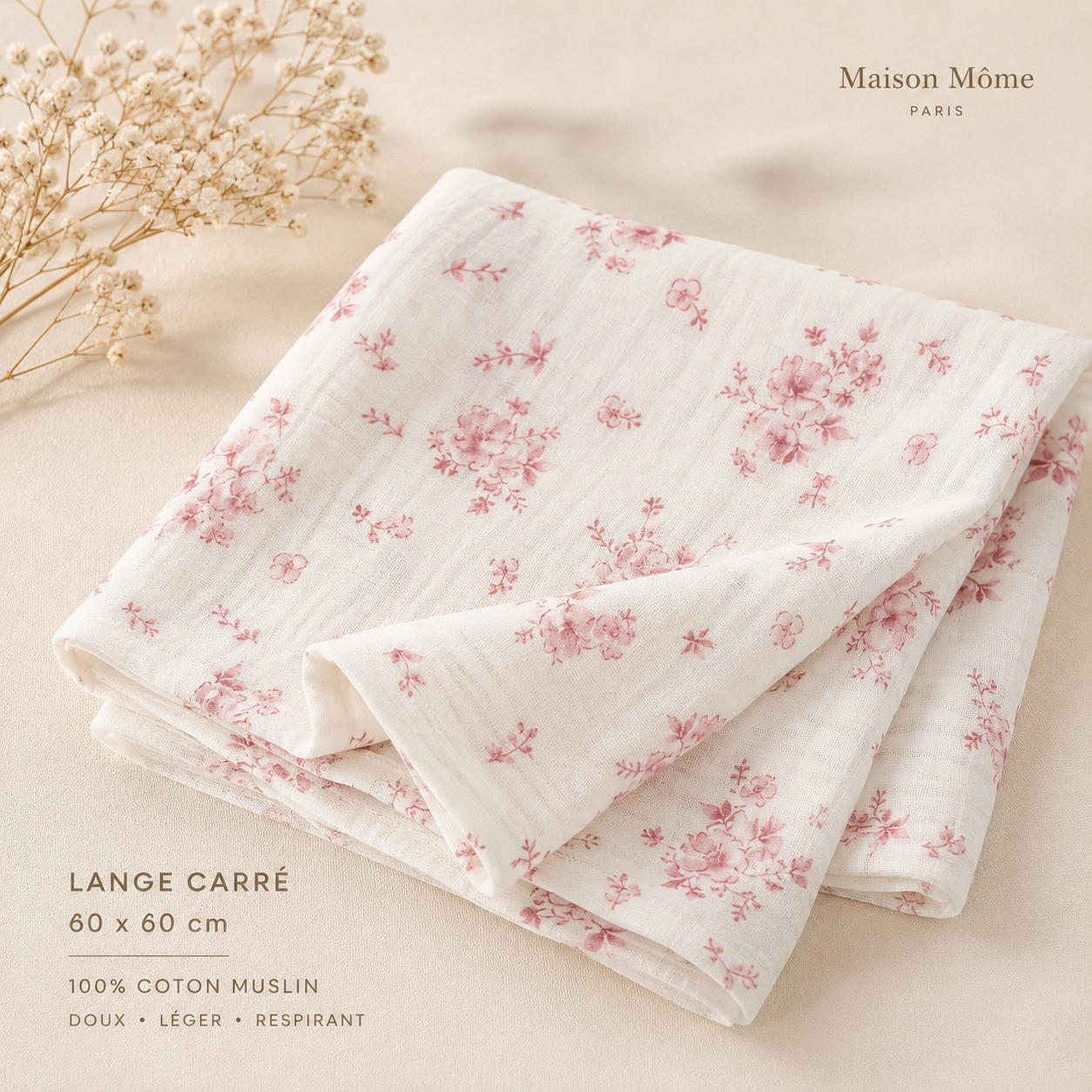 Lange Fleur de Coton rose
