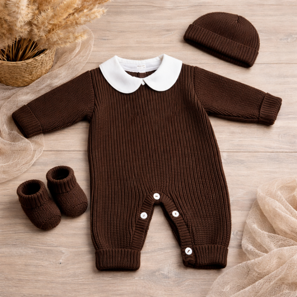 Combinaison tricot col Claudine