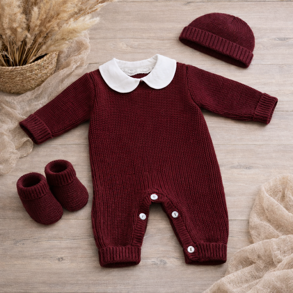 Combinaison tricot col Claudine