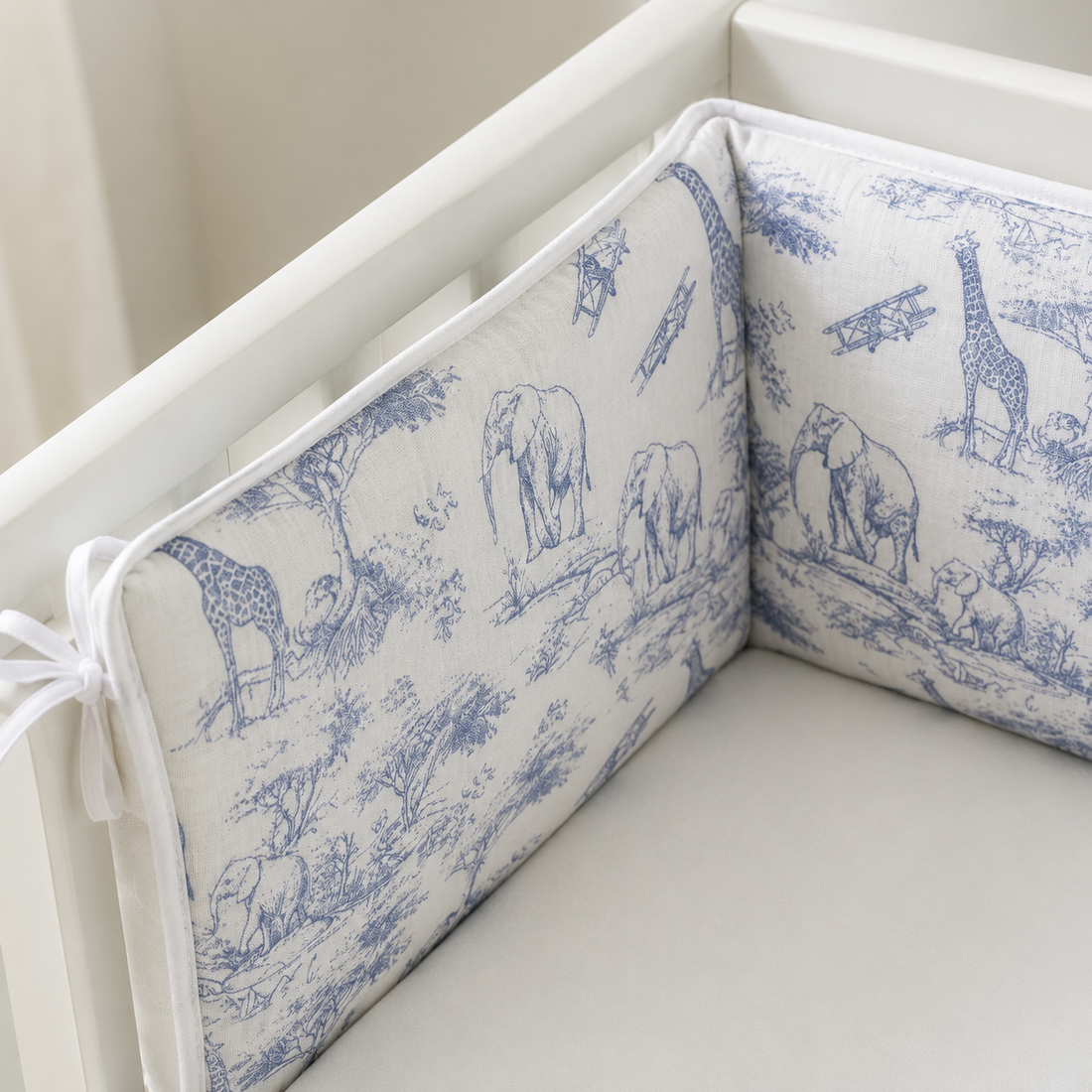 Tour de lit Toile de Jouy