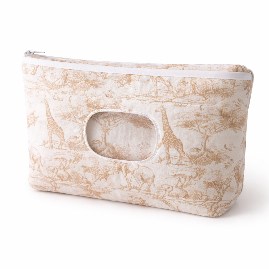 Pochette avec compartiment lingette