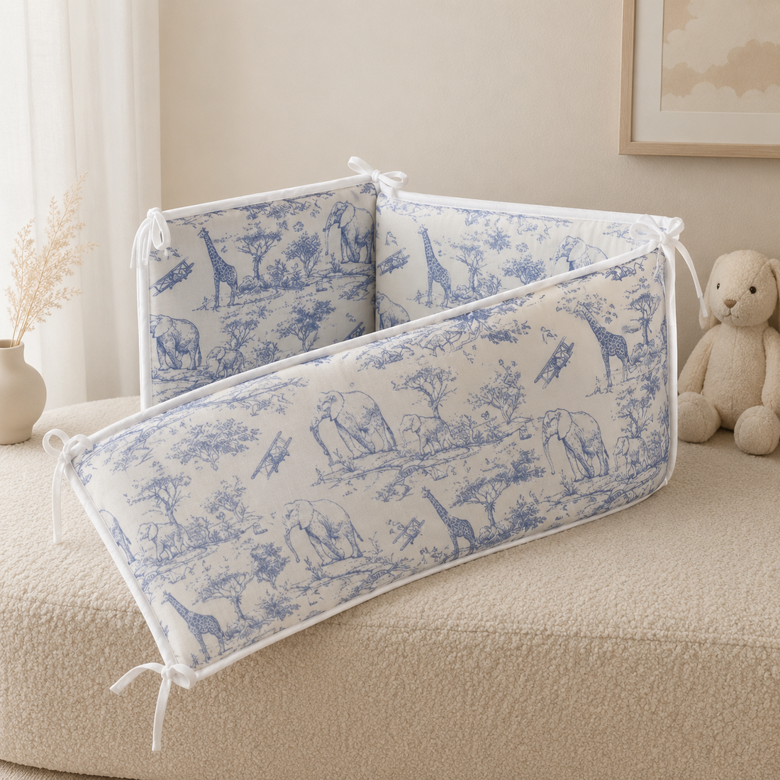 Tour de lit Toile de Jouy