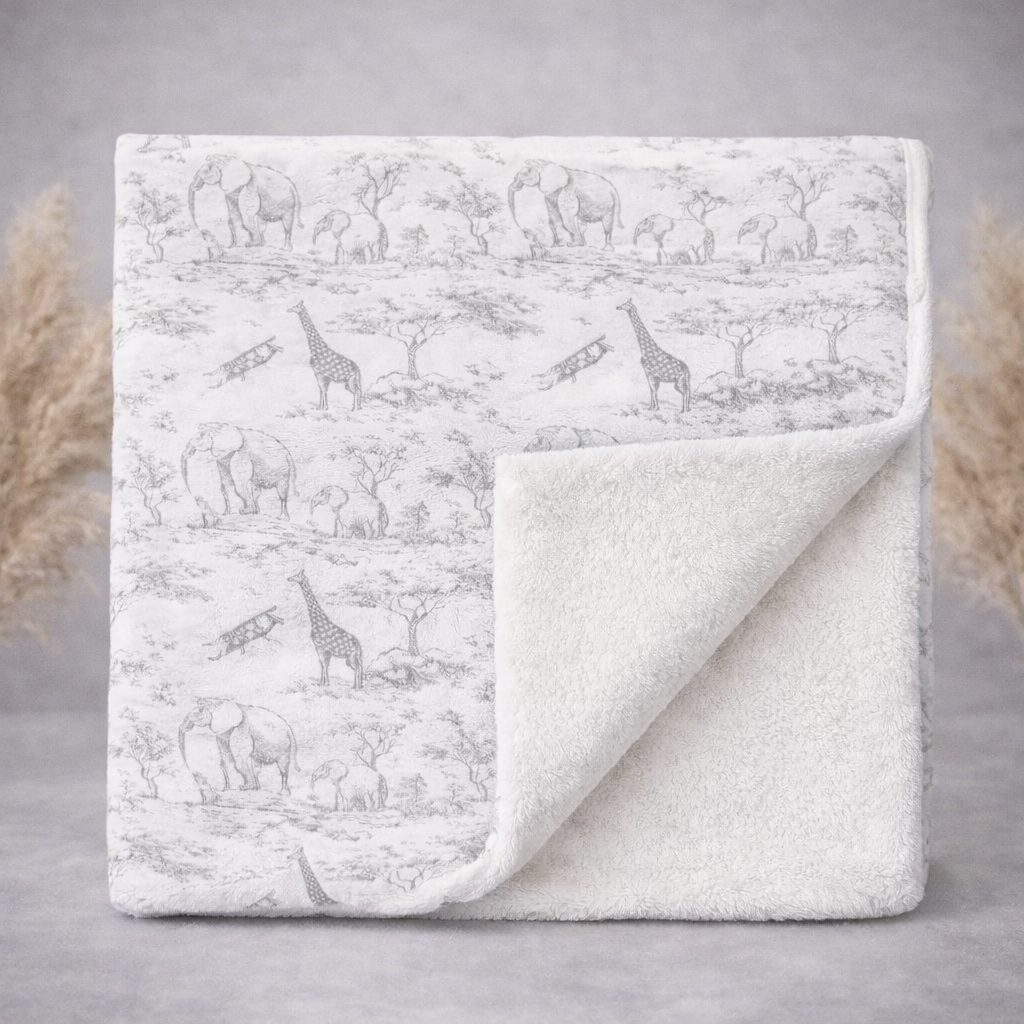 Plaid toile de Jouy