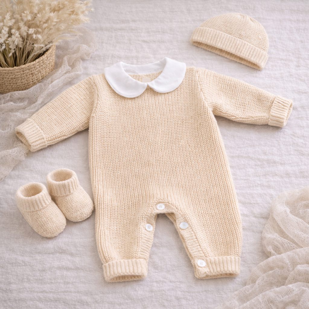 Combinaison tricot col Claudine