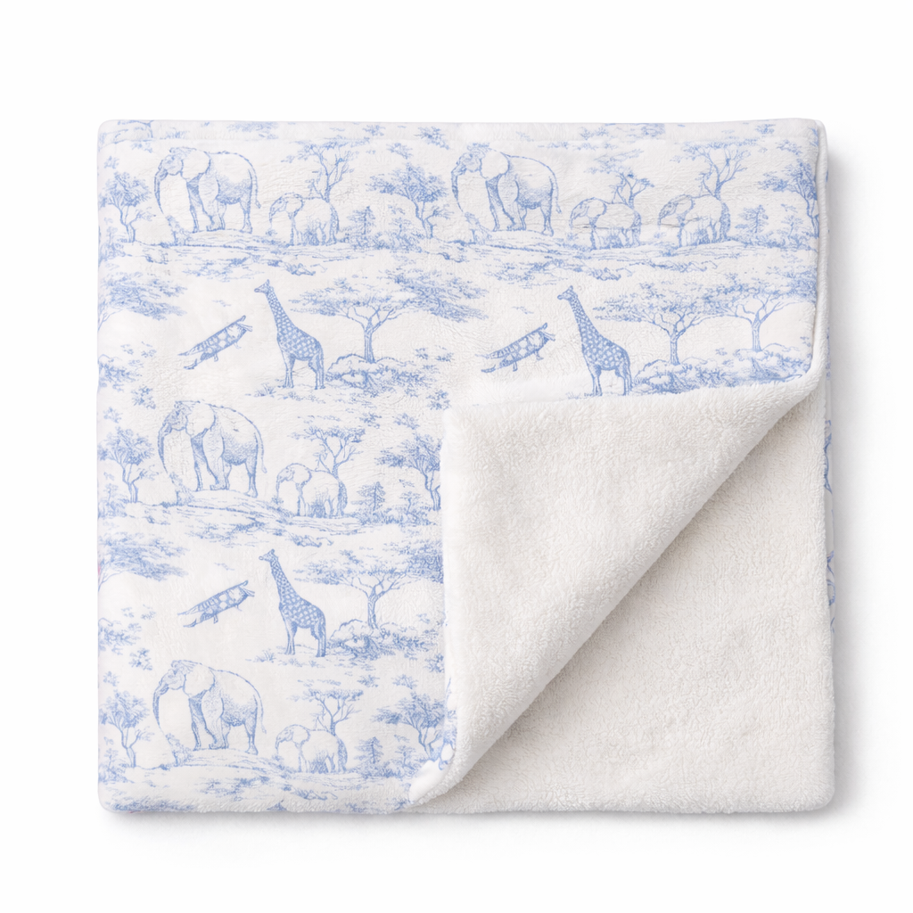 Plaid toile de Jouy