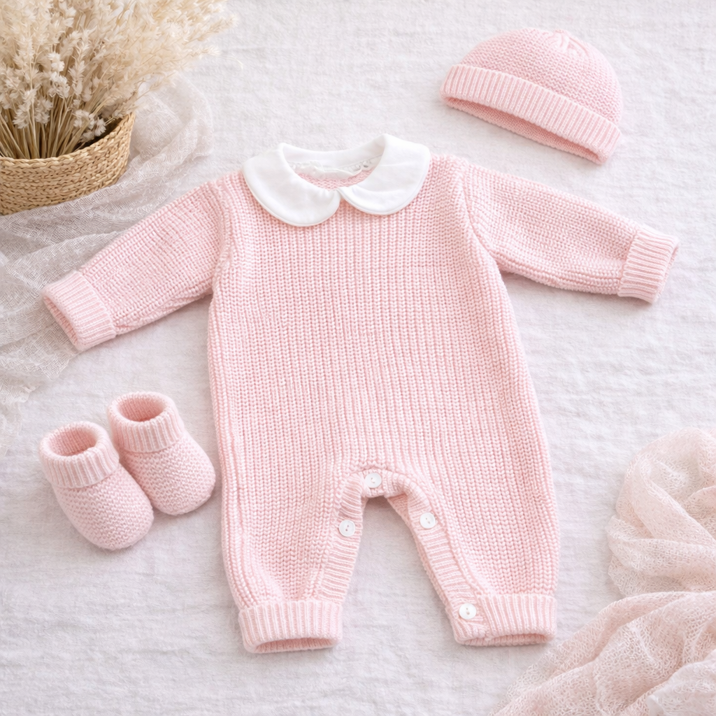 Combinaison tricot col Claudine