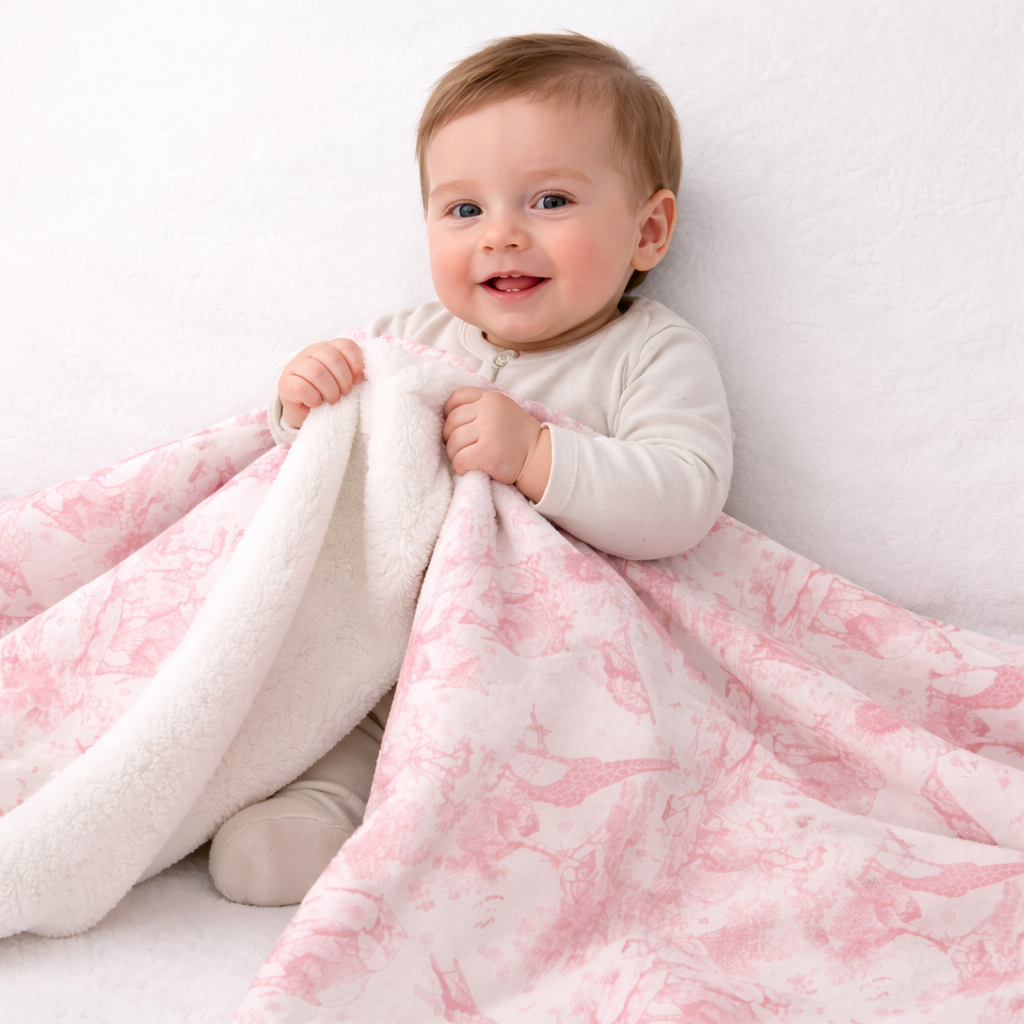 Plaid toile de Jouy
