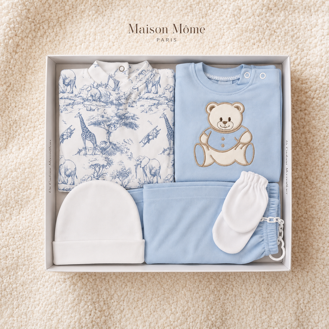 Coffret naissance Noa - 6 pièces Prêt à offrir