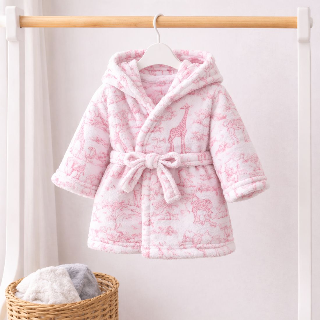 Pack Peignoir Maman et bébé rose