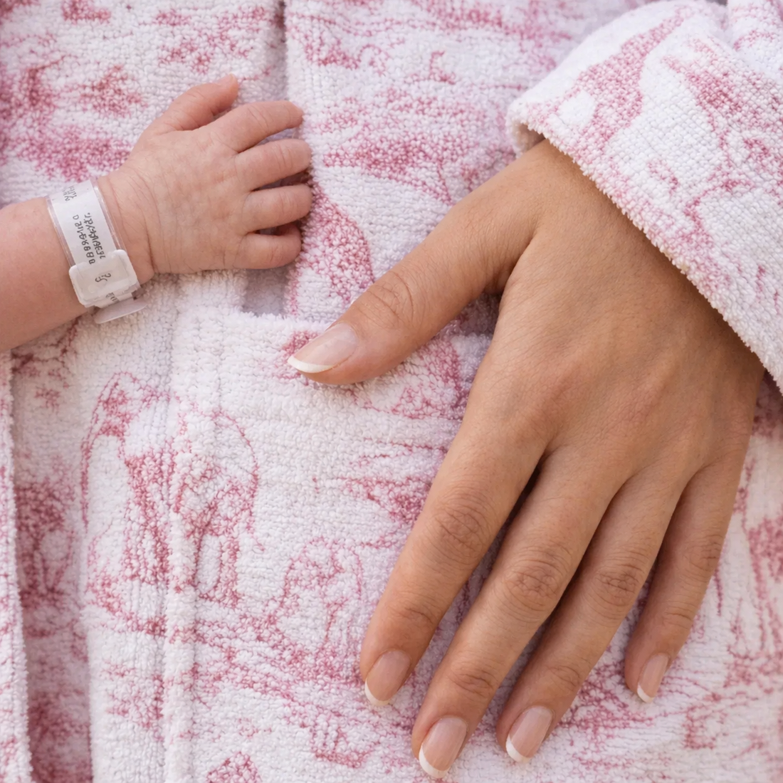 Pack Peignoir Maman et bébé rose