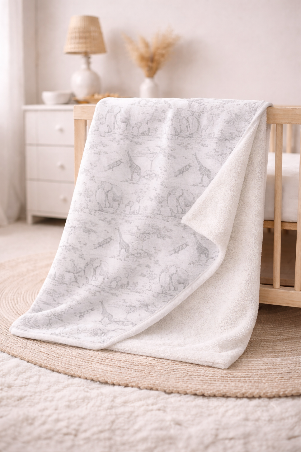 Plaid toile de Jouy
