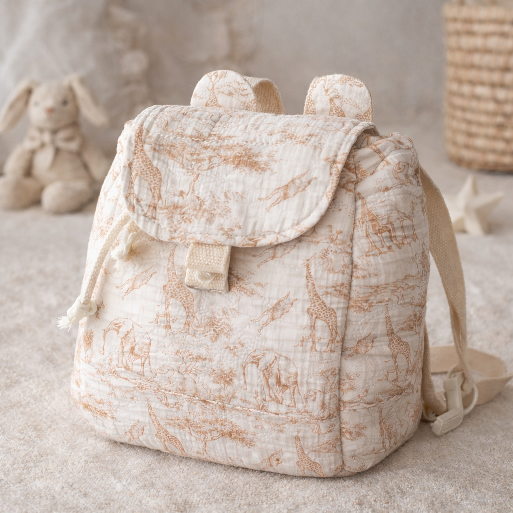 Sac à dos toile de Jouy
