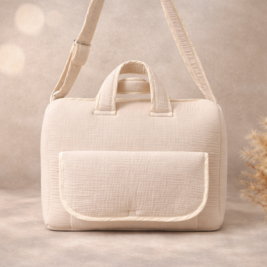 Sac à langer gaz beige