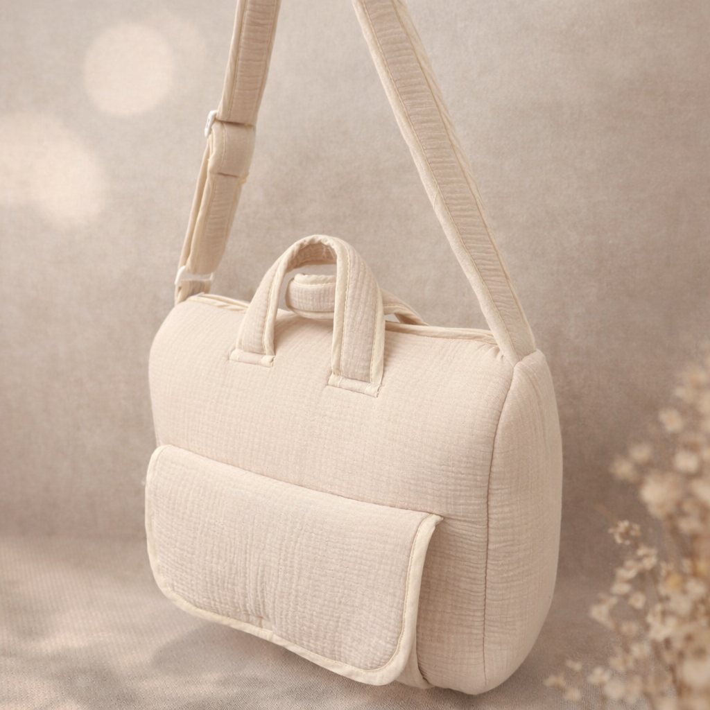 Sac à langer gaz beige