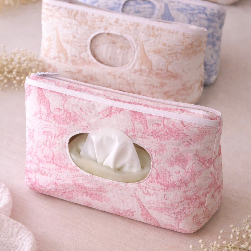 Pochette avec compartiment lingette