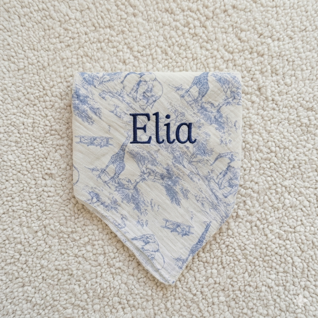 Lange motif toile de Jouy