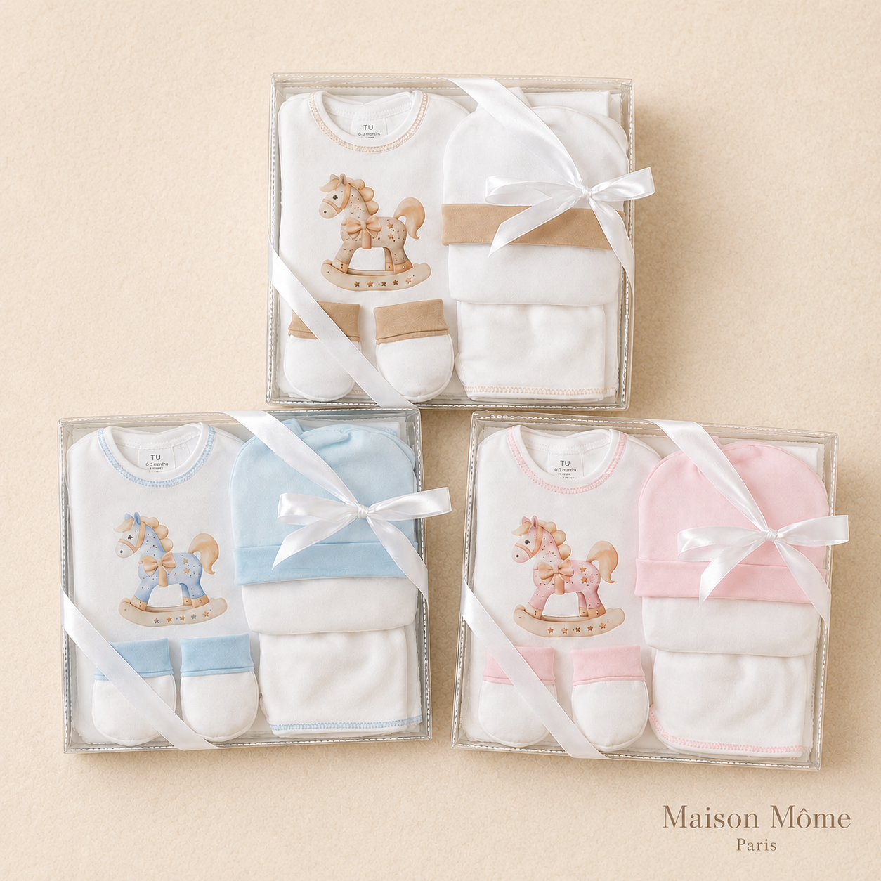 Coffret naissance Charlie - 5 pièces - prêt à offrir