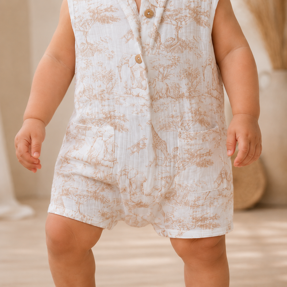 Combinaison toile de Jouy été