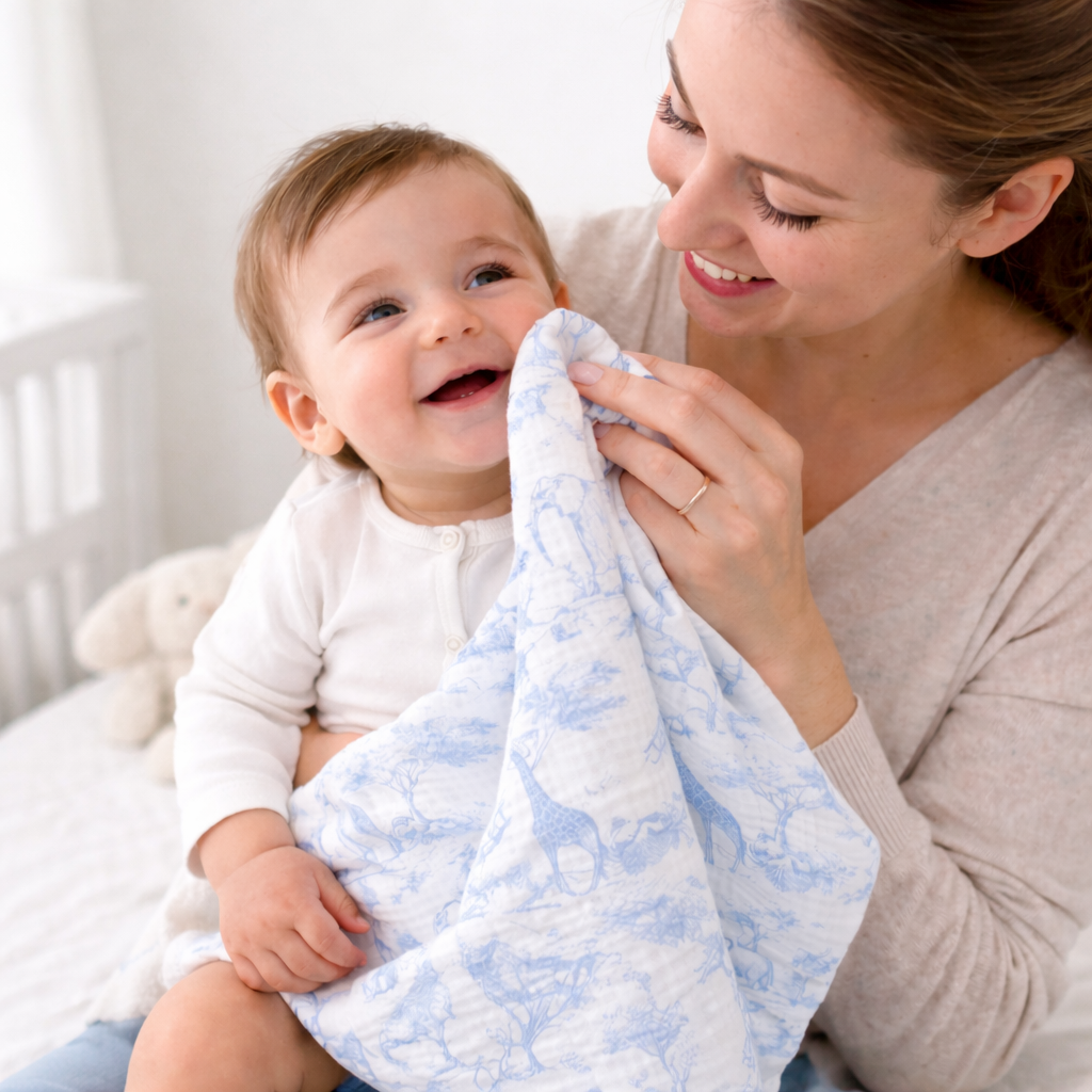 Lange motif toile de Jouy