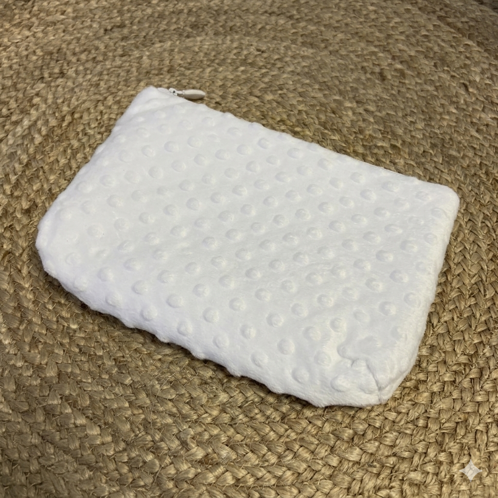 Pochette Minky blanche