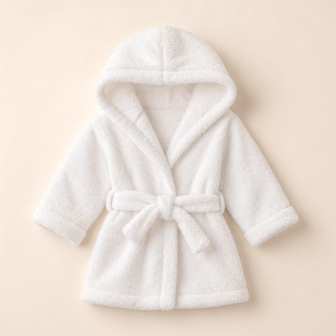 Peignoir bébé blanc