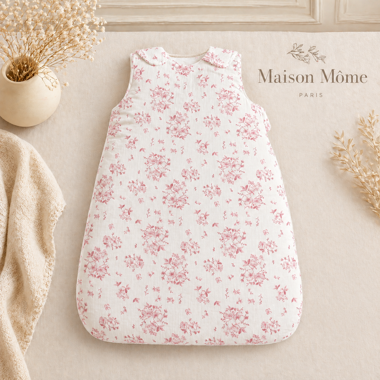 Gigoteuse Fleur de Coton rose
